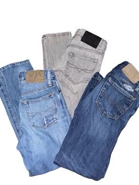 Polo by Ralph Lauren Kids Denim Jeans Trio - Light Blue, Medium Blue & Gray